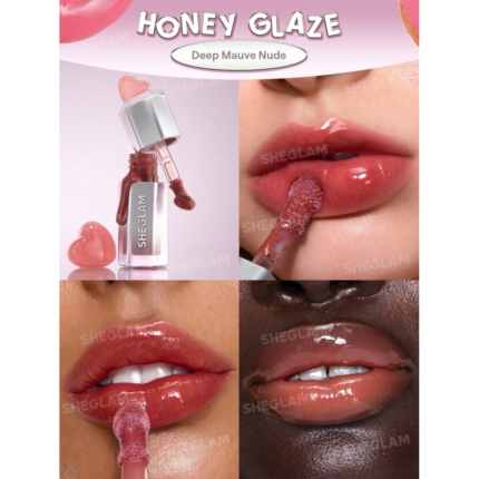 Sheglam Glass Lock Air Gloss-Honey Glaze.