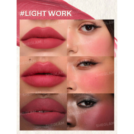 Sheglam Air Plush Lip & Cheek Cream-028 Light Work.