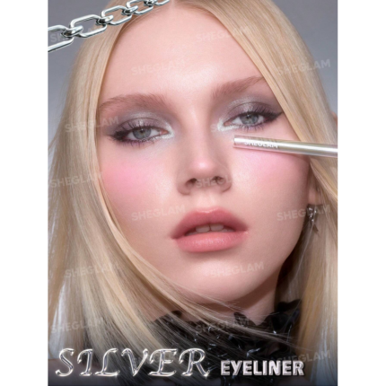 Sheglam Silver Strobe Metallic Eyeliner-Platinum .