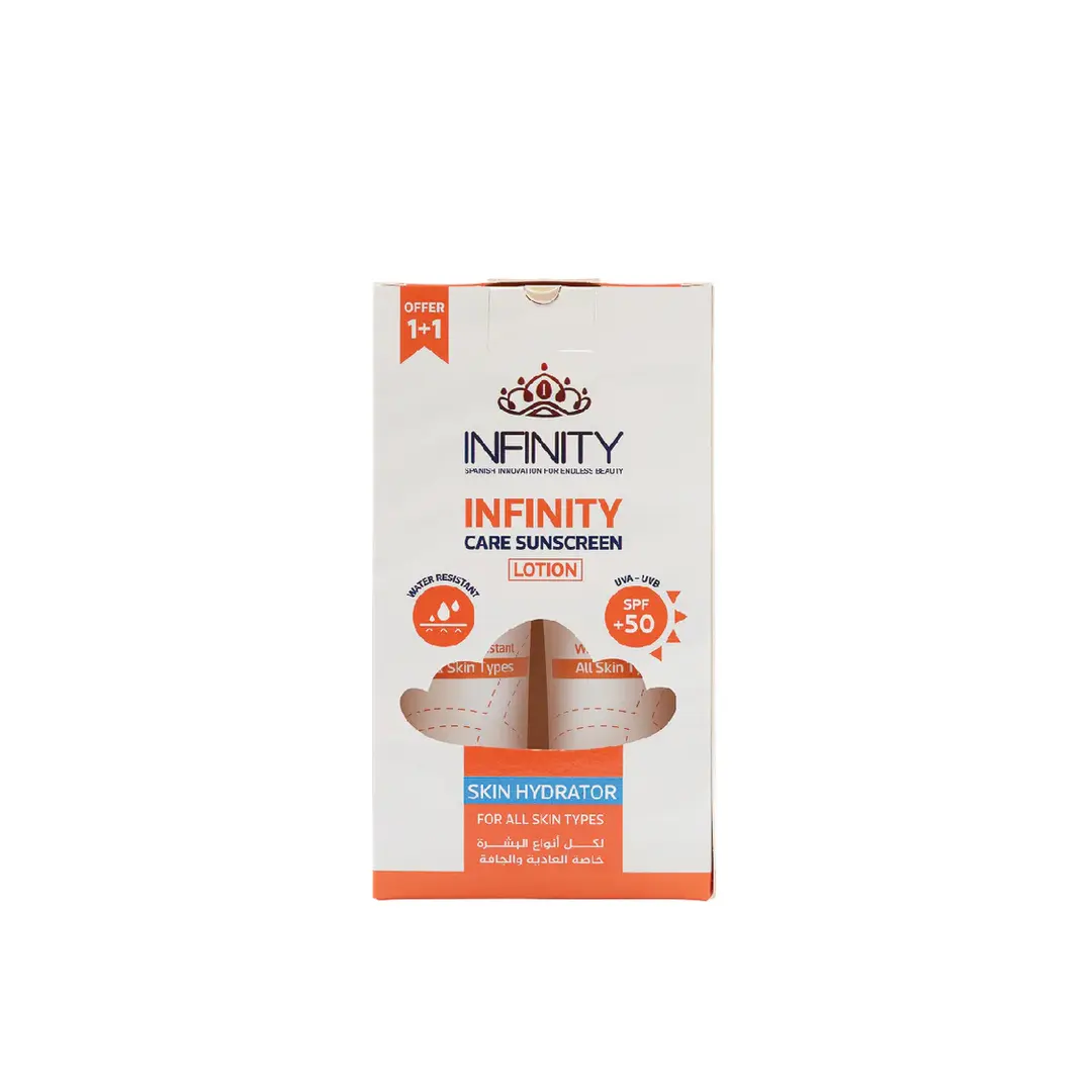 spanish_labs-40-1.webp Infinity Care Sunscreen Lotion SPF50+ 1+1 - الصورة 1
