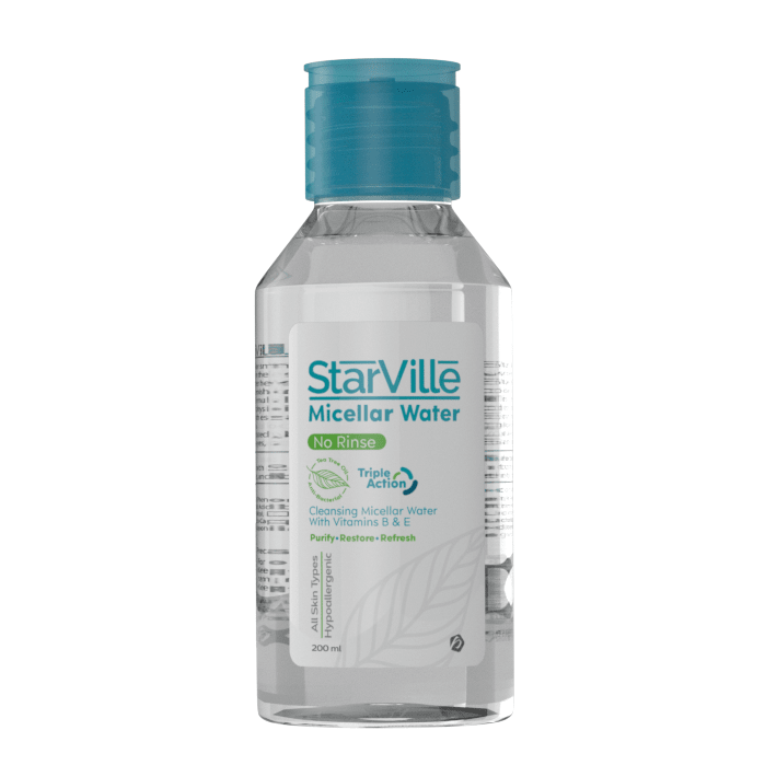 starville-micellar-water-no-rinse-200ml starville micellar water no rinse 200ml. - الصورة 1