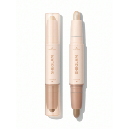 Sheglam 2-In-1 Contour & Highlight Stick-Soft Tan.